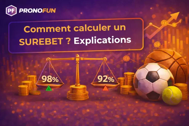 Simulateur de surebet avec formule de calcul et vérification automatique des cotes pour arbitrage sportif.